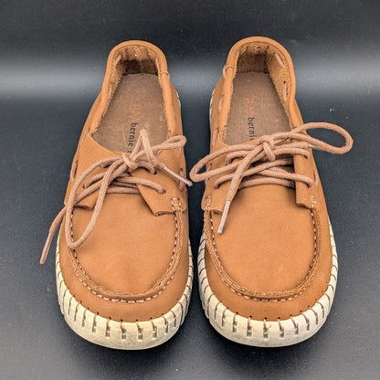 Bernie Mev TW41 Leather Lace Up Comfort Boat Shoe Brown 36 or 37 (5.5-6, 6.5-7) Bernie Mev