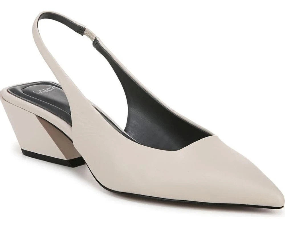 Franco Sarto Women's 9.5 A-Gena Leather Slingback Pointed Toe Pumps Franco Sarto