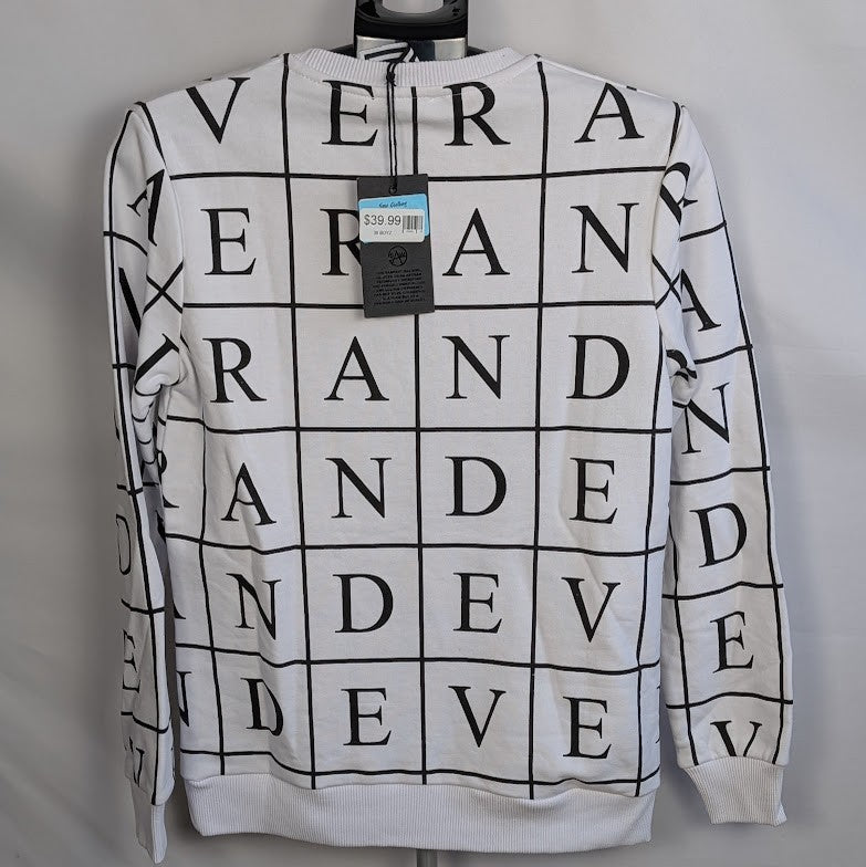 Saw Clothing Couture Men's Size Small Sweatshirt~White Letter Box ~ AndEver SAW Clothing