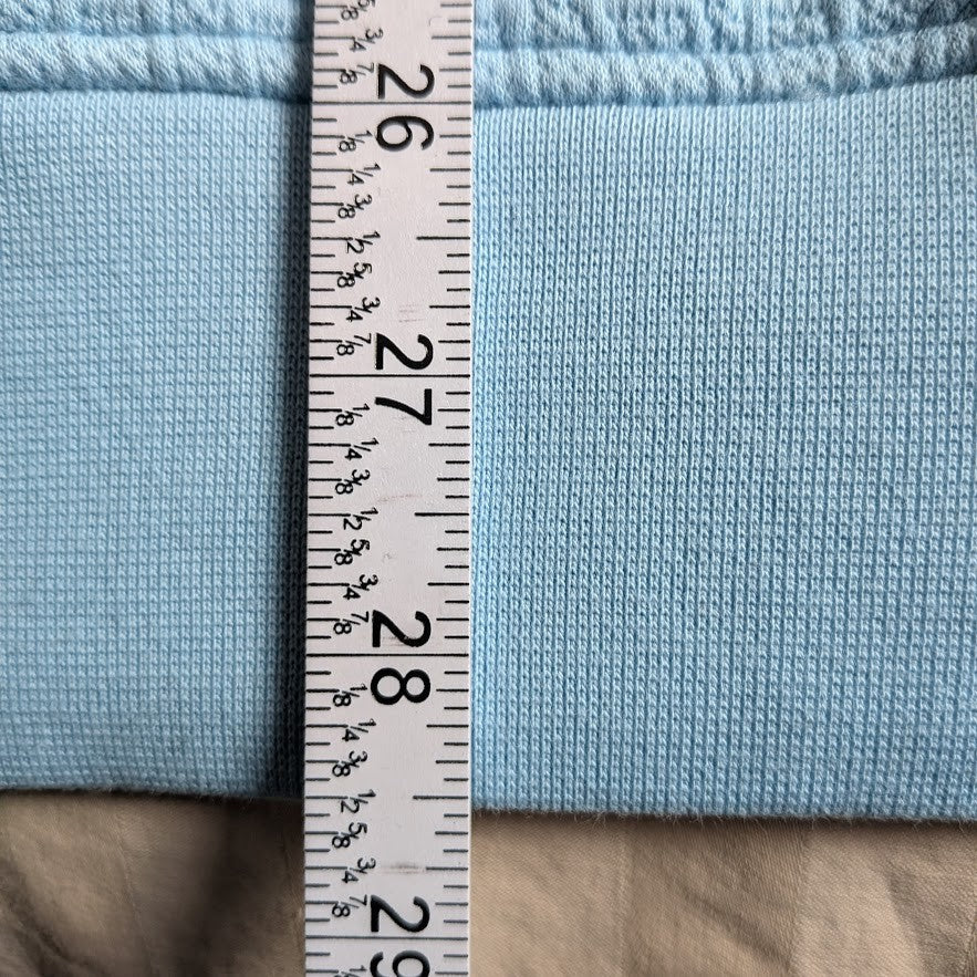 BornFly Hoodie Sky Blue Hooded Sweater~Size Large Streetwear NYC/LA/EVERYWHERE Born Fly