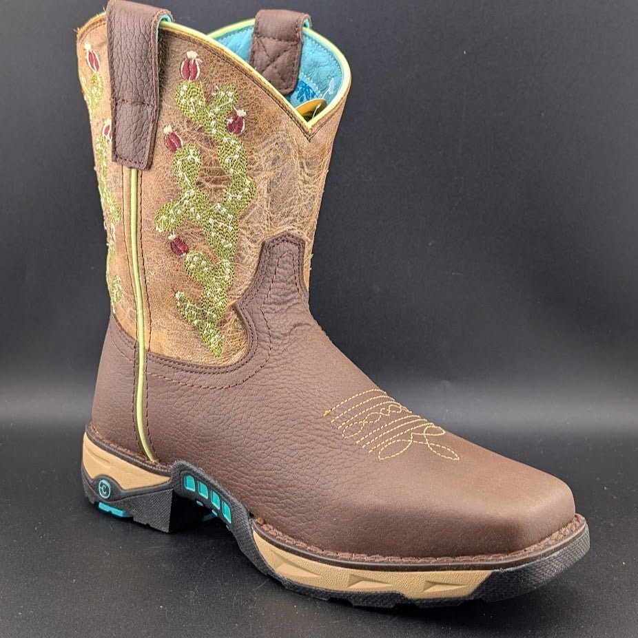 Corral Hydro Resist Safety Square Toe Western Work Boots Cactus Women's 6.5 Corral Boots