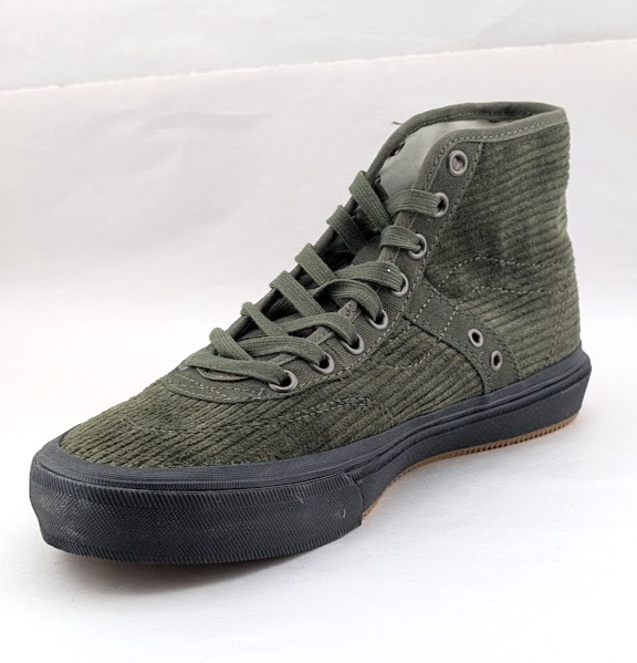 Vans Crockett High Decon Corduroy Olive/Black Men's US Sz 7 Sk8 New Rare Halfcab VANS