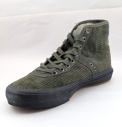 Vans Crockett High Decon Corduroy Olive/Black Men's US Sz 7 Sk8 New Rare Halfcab VANS