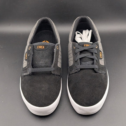 C1RCA Lancer Skate Shoes Mens 8.5/Wos 10 Black Grey Leather Low Sneakers NIB C1RCA