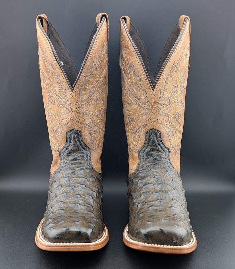 Tony Lama Tori Umber Full Quill Ostrich~Golden Brown 11" Womens Sz 10B TL5405 Tony Lama