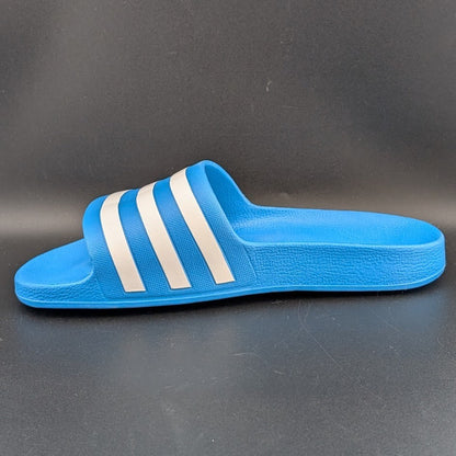 Adidas FY8047 Solar Blue Adilette Aqua Slide Sandals NWT **FREE SHIPPING adidas