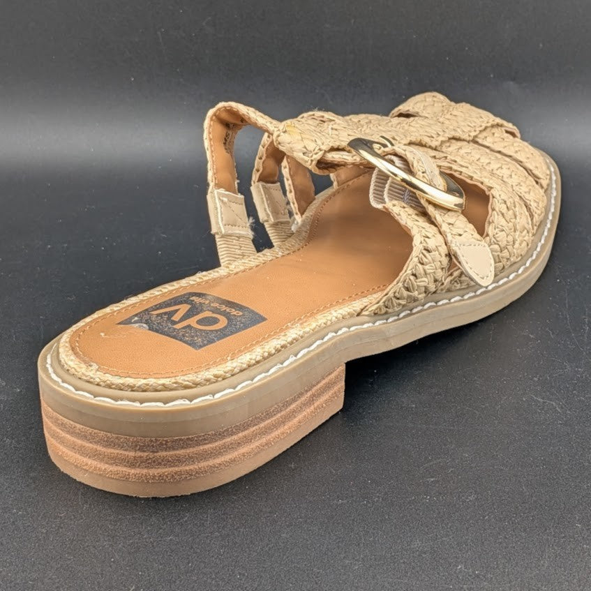 NEW! DV By Dolce Vita Falcun Natural Raffia Buckle Mules Slip On Size 6.5 8.5 9 Dolce Vita