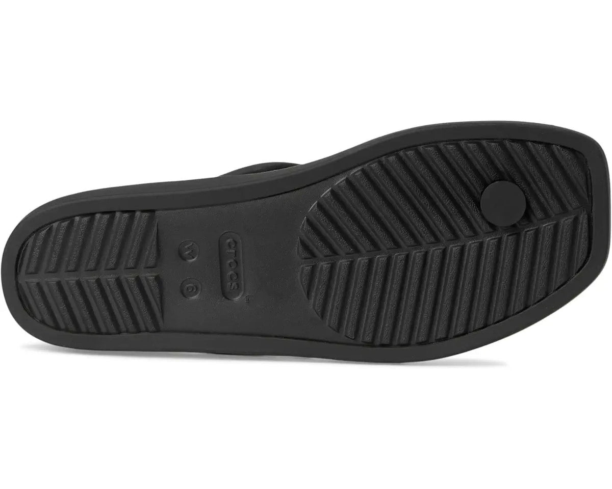 Crocs Miami Sandals Women's US 9 Black Adjustable Strap Thong Flip Flop 209793 Crocs