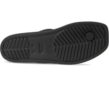Crocs Miami Sandals Women's US 9 Black Adjustable Strap Thong Flip Flop 209793 Crocs