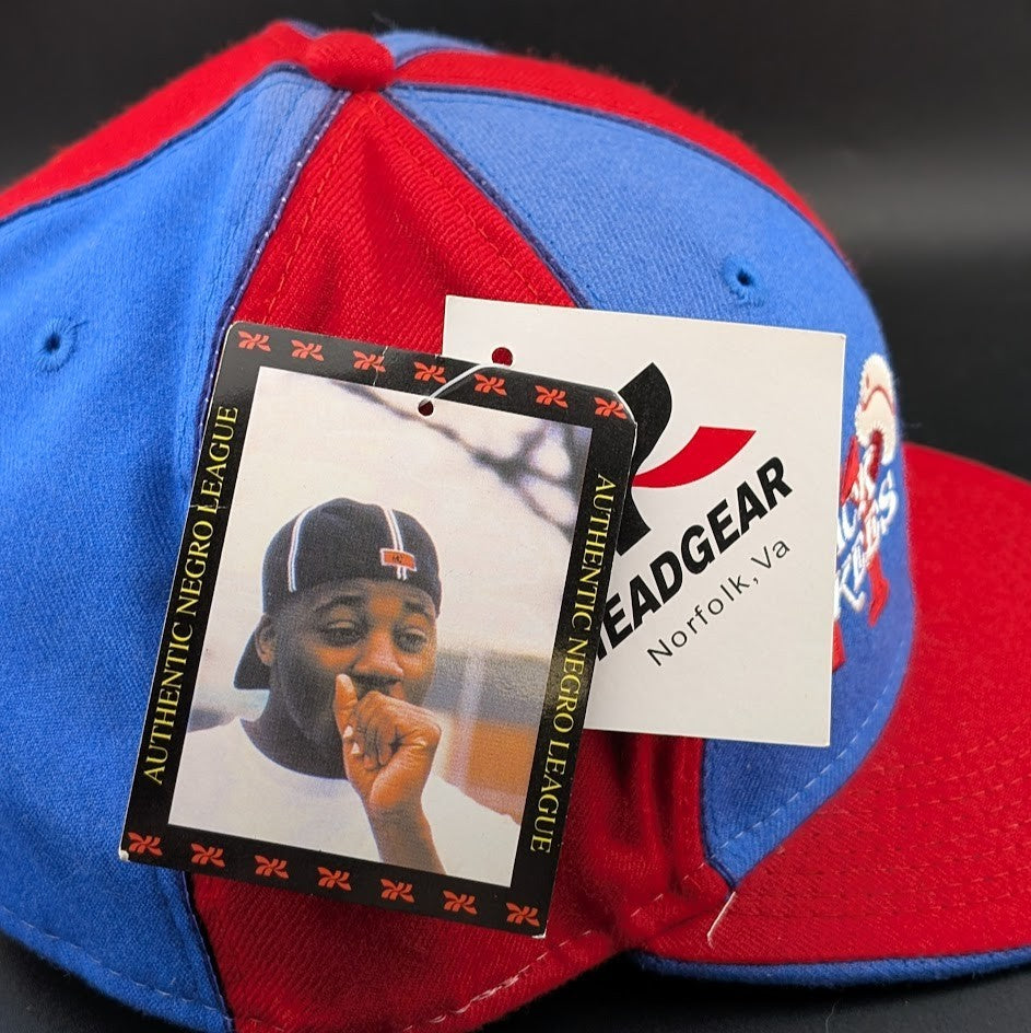 Black Yankees Negro Leagues Baseball Hat Red/Blue~Size 8 1/4~ 2XL Head BigBoy