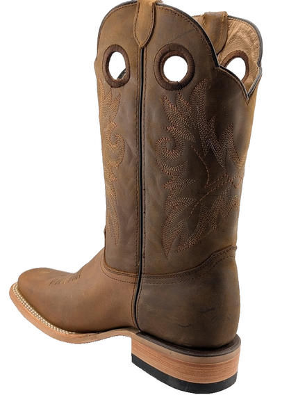 Men's Size 10 Rodeo Cowboy Boots Leather Hibrido Suela Tacoma Cuero Bota Vaquera REYWELT