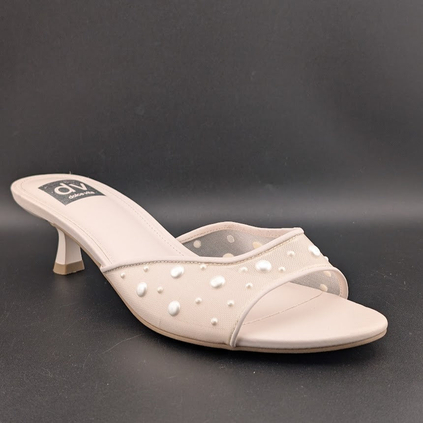DV by Dolce Vita Size 9 Dorthey Pearl Slides Women's Dress Sandal Dolce Vita