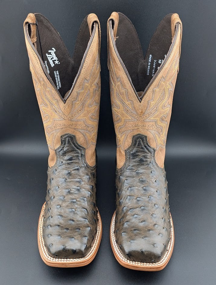 Tony Lama Tori Umber Full Quill Ostrich~Golden Brown 11" Womens Sz 10B TL5405 Tony Lama