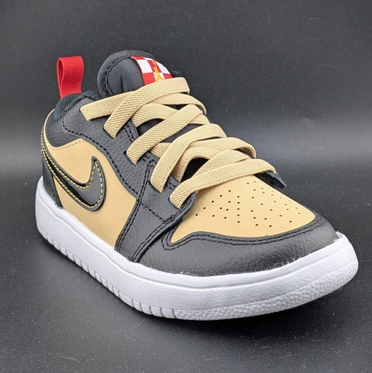Jordan Unisex 12c Air Jordan 1 Low Alt SE PS Pizza Shoes Tan Black Red Q2015200 Jordan