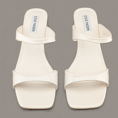 Steve Madden Size 9.5 Astra Sandals Womens 8.5M Square Toe Medium Heel Sandal Steve Madden