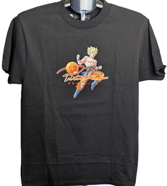 Primitive Dragon Ball Z Goku Size Small Black Short Sleeve T-Shirt BNWT Primitive Apparel
