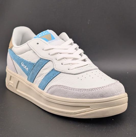 Gola Women's Size 6 'Topspin'  White Calf & Suede Lifestyle Sneakers CLB399 Gola
