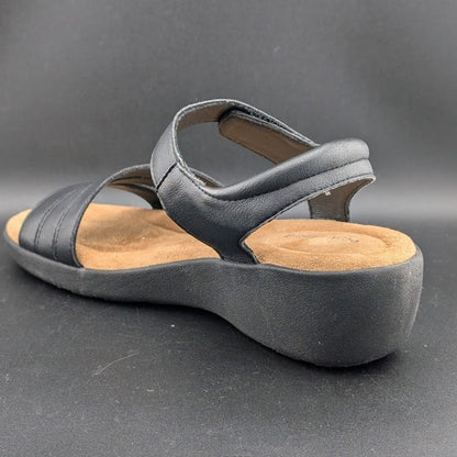 Easy Spirit Women's Size 8M Kenton3 Wedge Sandal w/ Hook & Loop Strap Closure Easy Spirit