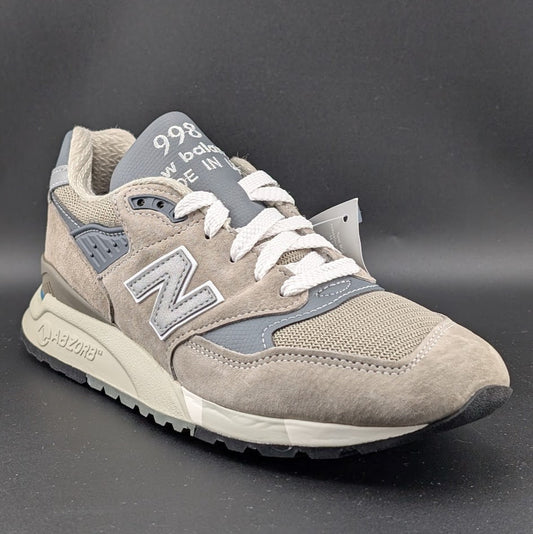 New Balance 998 Mens Size 6.5/Womans 8 Grey Silver Classic Sneaker Made in USA New Balance