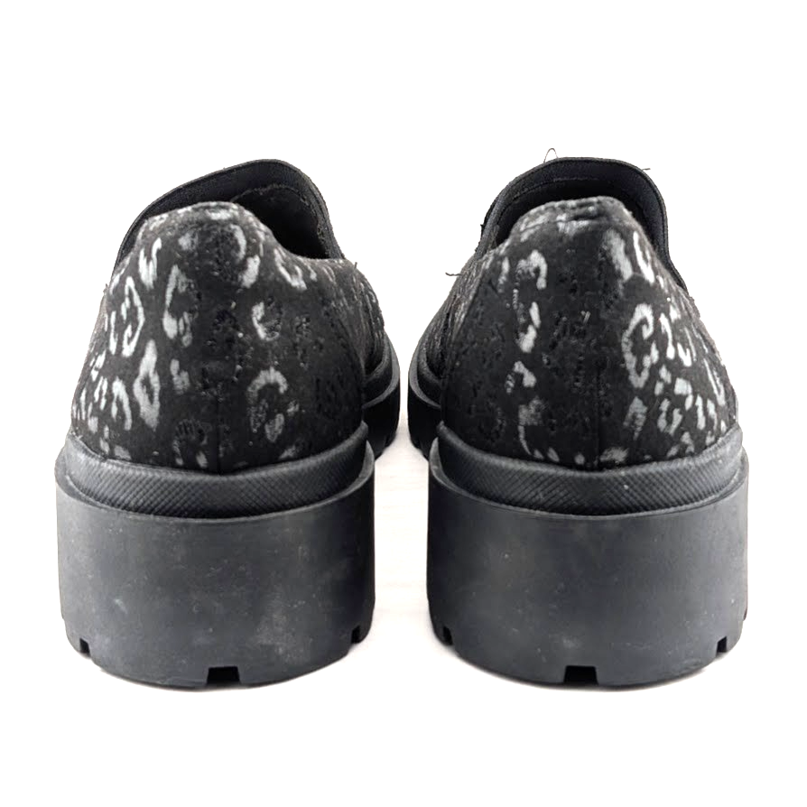 Clarks Women's Size 10 Calla Rae Black Leopard Print Loafer Flats Clarks