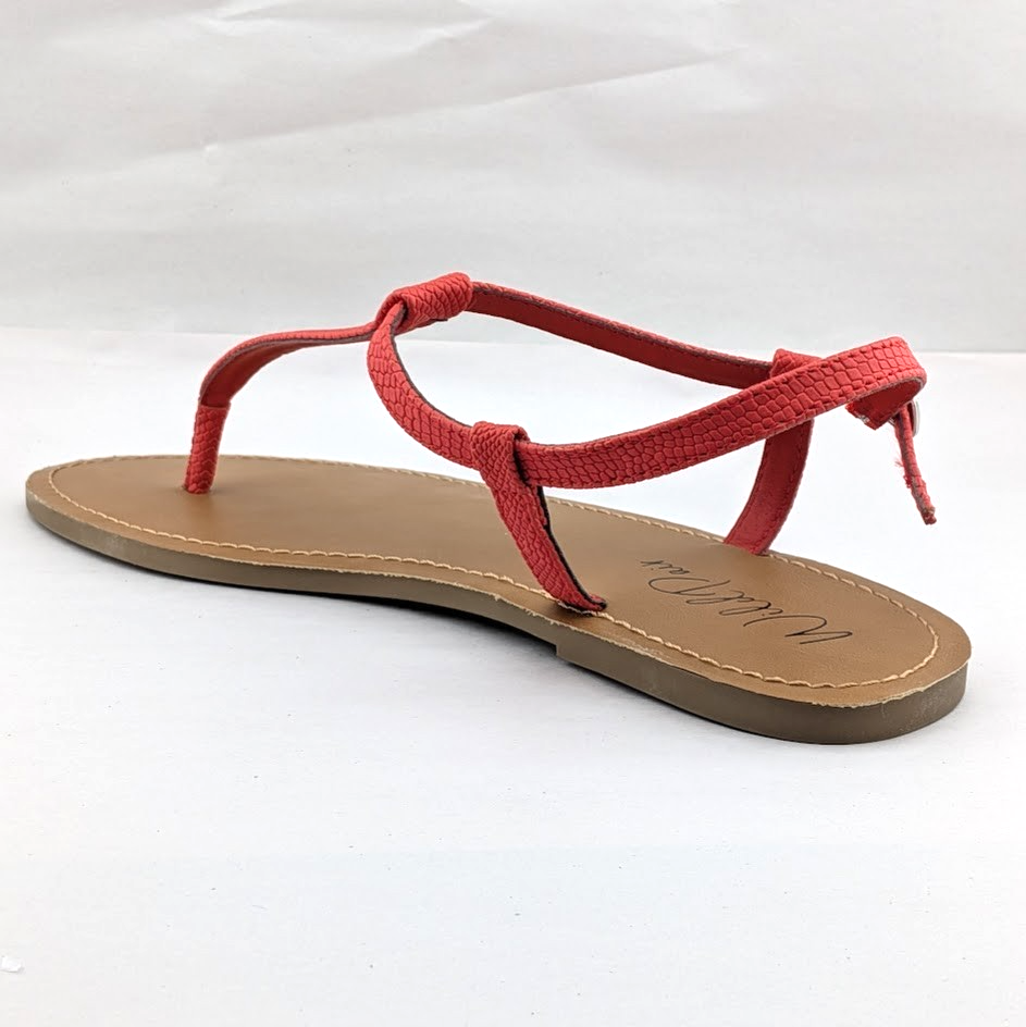 Wild Pair - Krisley Women's Lipstick Red Thong With Clasp Sandal Size 10 Wild Pair (Macy's)
