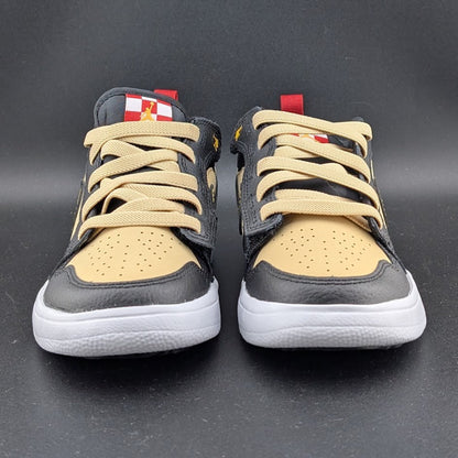 Jordan Unisex 12c Air Jordan 1 Low Alt SE PS Pizza Shoes Tan Black Red Q2015200 Jordan