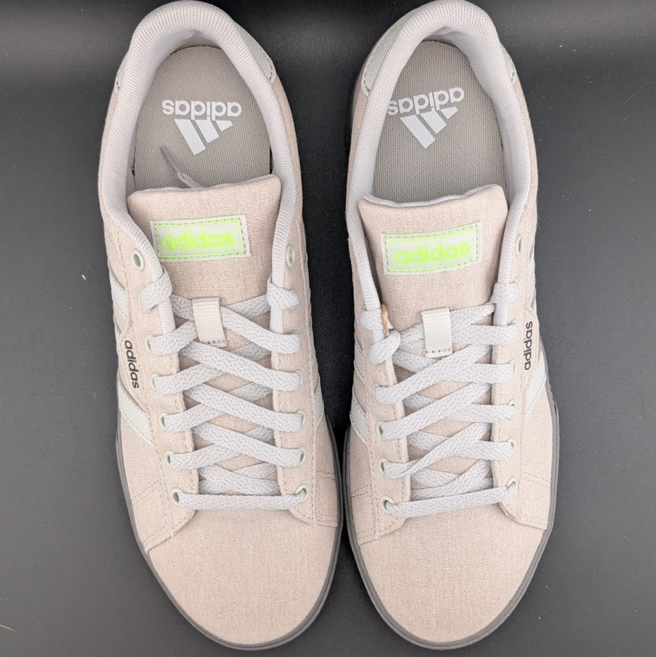 adidas Men's Daily 3.0 Men's Sz 9 Sneaker~Grey One Lucid Lemon Gray Sole NIB adidas