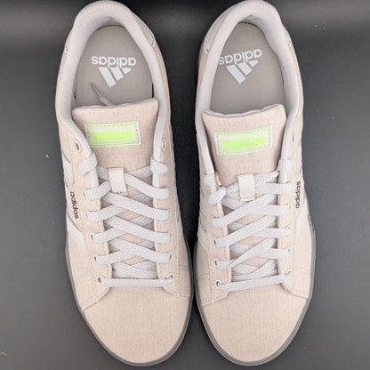 adidas Men's Daily 3.0 Men's Sz 9 Sneaker~Grey One Lucid Lemon Gray Sole NIB adidas