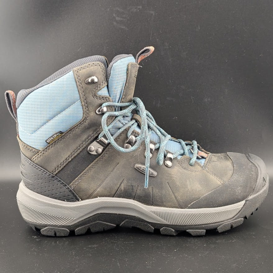 Keen Women's Size 8-Revel IV Mid Polar W Leather Hiking Boot-Grey/Slate 1023629 Keen