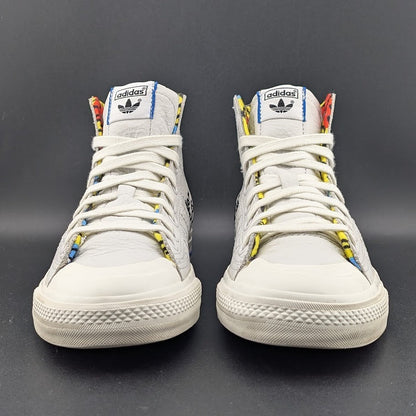 Adidas Nizza/Keith Haring "Pop Art" Leather Hitop ~Mens Sz 7/Wos Sz 8 | EE9297 adidas