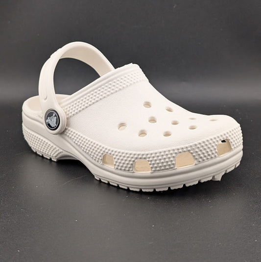 Big Kids Size C11 Crocs Classic Clog K - Bone White ~ Genuine New w/ Tags 206991 Crocs