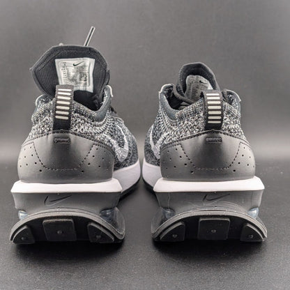 Nike Men's Size 8 Air Max Flyknit Racer DJ6106-001 Black/White Nike