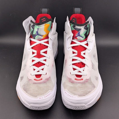 Nike Sz M10.5 Air Jordan XXXVII 37 'Hare' White White Red Basketball Shoe DD6958 Jordan