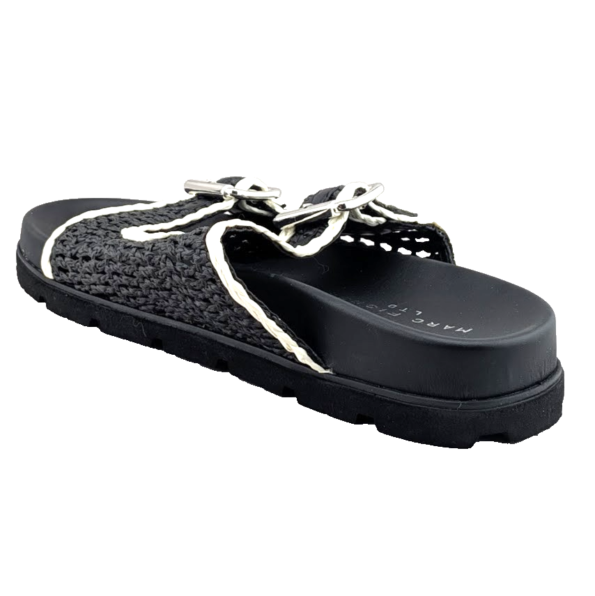 ⋆˚✿˖° Marc Fisher Mylan Sandals - Women Size 8.5 Black & White NEW in Box 🎁 Marc Fisher