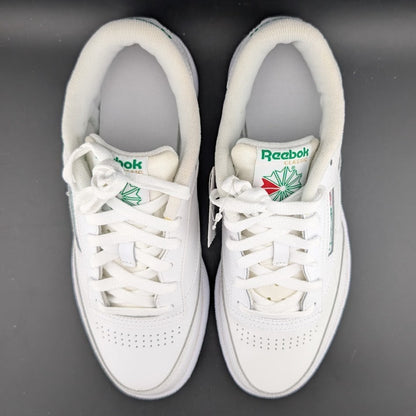 Reebok Men's Size 8 ~ Club C 85 White Green Tennis / Pickleball Court Shoes NIB Reebok