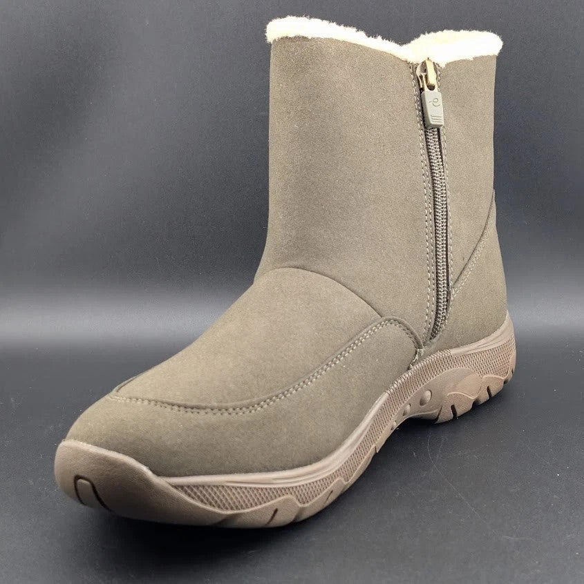 Easy Spirit Tyme2 Ankle Boot Women's 11M Taupe Water Repellent Lining Easy Spirit