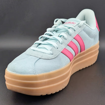 adidas Women's Size 10 'VL Court Bold' Sneaker Style JP7628 FRESH Halo Mint/Pink adidas