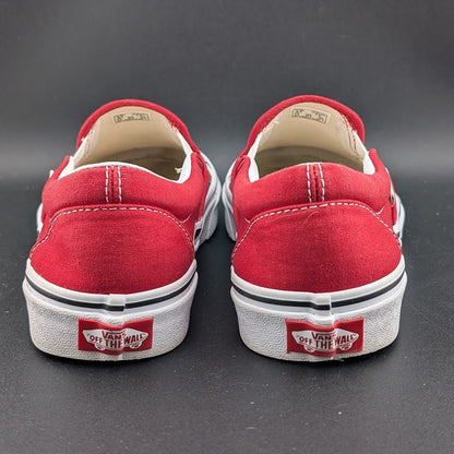 Vans Classic Slip-On Checkerboard Flame/Red Blood Drip Skate Shoes Men 6/Wmn 7.5 VANS