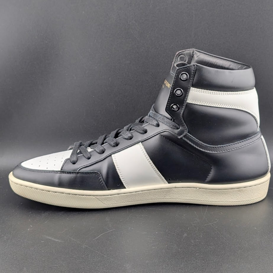 Saint Laurent SL10H High Top Sneaker Black Leather 418026 Sz EU41/Men 8/Wos 9.5 Saint Laurent