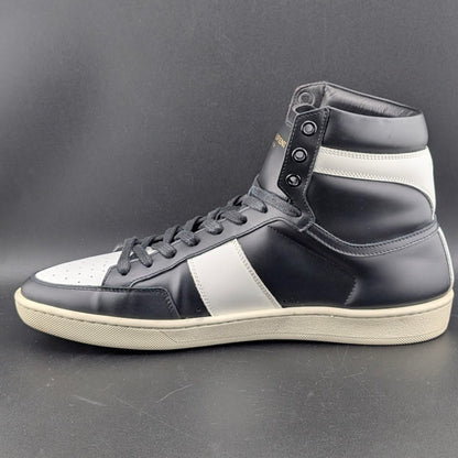 Saint Laurent SL10H High Top Sneaker Black Leather 418026 Sz EU41/Men 8/Wos 9.5 Saint Laurent