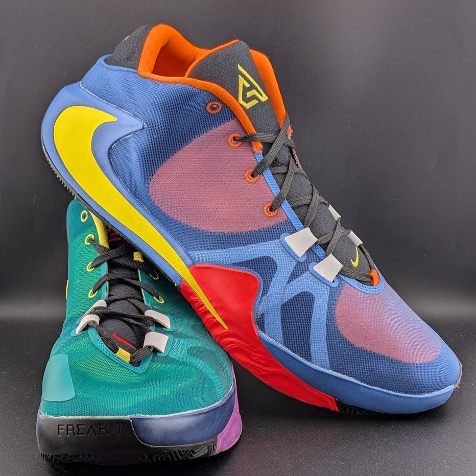 Nike Men's Size 18 Zoom Freak 1 Roots~CT8476-800 Multicolor Basketball Sneaker Nike