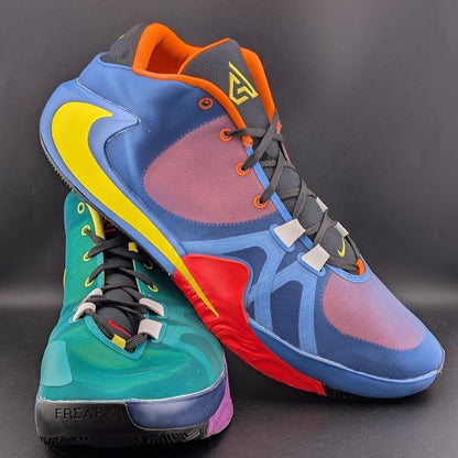 Nike Men's Size 18 Zoom Freak 1 Roots~CT8476-800 Multicolor Basketball Sneaker Nike