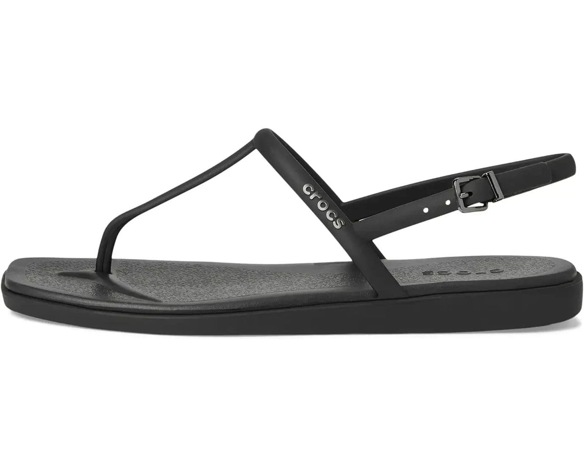Crocs Miami Sandals Women's US 9 Black Adjustable Strap Thong Flip Flop 209793 Crocs