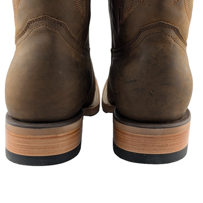 Men's Size 10 Rodeo Cowboy Boots Leather Hibrido Suela Tacoma Cuero Bota Vaquera REYWELT