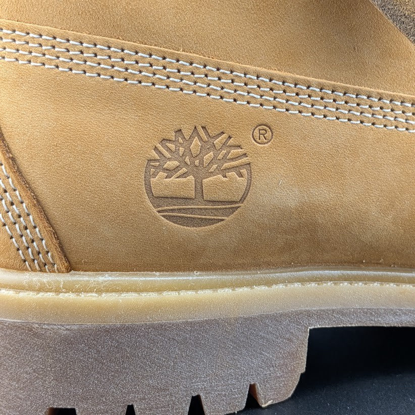 Timberland Premium 6" Lace Waterproof Leather Boot Wheat Nubuck Men's Sz 9 & 9.5 Timberland