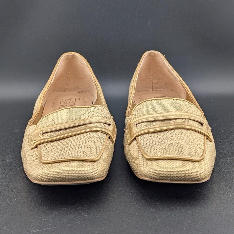 Franco Sarto Size 8 Tesica Metallic Penny Loafer w/ Square Toe Franco Sarto