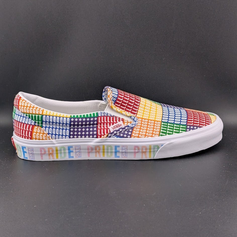 Vans Classic Slip On LGBTQ+ Pride Unisex Classic Slip-On Sneakers VN0A33TB3WJ VANS