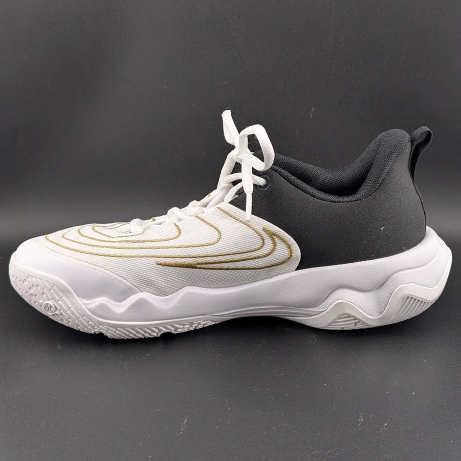 Nike Kids 7/Wos 8.5 Giannis Immortality Basketball Shoes White Gold FZ6734-100 Nike