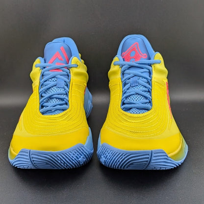 Men's Sz 11.5 Nike Giannis Immortality 4 Basketball Shoes Yellow Blue FQ3680-700 Nike