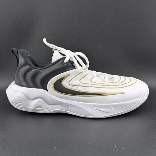 Nike Kids 7/Wos 8.5 Giannis Immortality Basketball Shoes White Gold FZ6734-100 Nike
